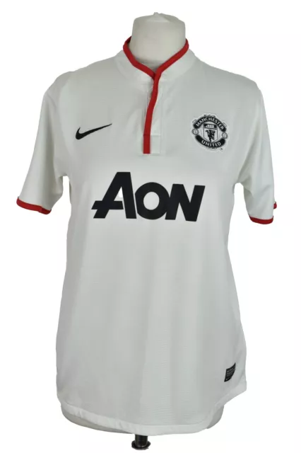 NIKE Manchester United White Football T-Shirt size XL Mens Outdoors Kids Youth