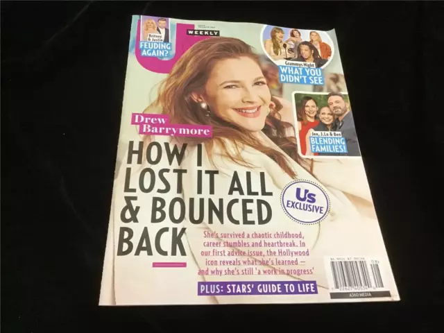 Us Weekly Magazine Feb 19,  2024 Drew Barrymore:How I Lost it All & Bounced Back