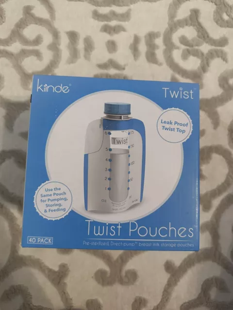 Kiinde 40ct Twist Breast Milk Storage Pouch NEW IN BOX