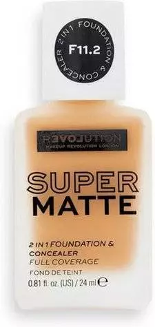 Revolution Relove Super Matte 2 in 1 Fondotinta & Correttore Makeup Donna 24ml