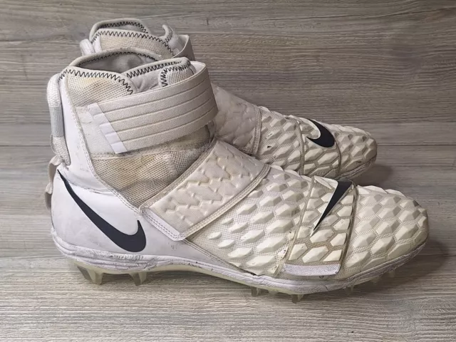 Nike Force Savage Elite 2 Mens Football Cleats Size 15 White Black AH3999-100