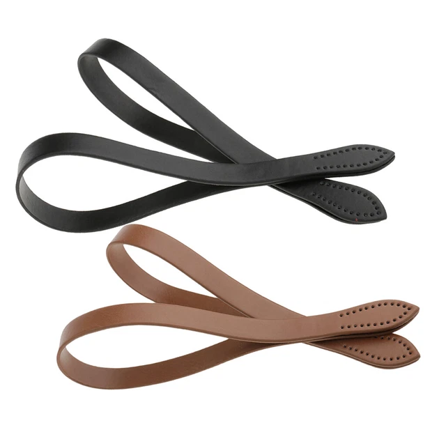 2 Paia Di Cinturini Per Borse Per Borse In Pelle Fai-da-te 60 Cm Nero,