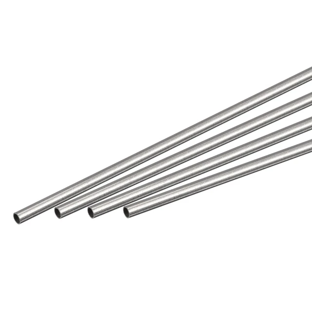 304 Inox Acier Rond Tube 2mm Dia Externe 0.2mm Paroi Épaisseur 250mm 4 Pcs