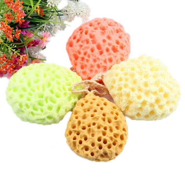 Scrubber bagno bagno morbido colori casuali doccia spa spugna scrub pulizia corpo