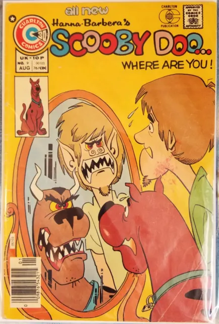 Scooby Doo Where Are You? #9 Charlton Comics 1976 Hanna Barbera 1st Evil Shaggy?