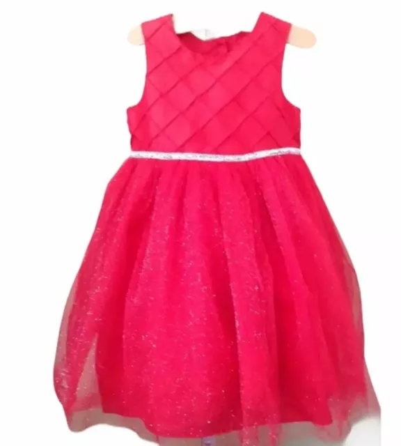 Marmellata Red Party Holiday Glittery Tulle Dress Girls Size 2T