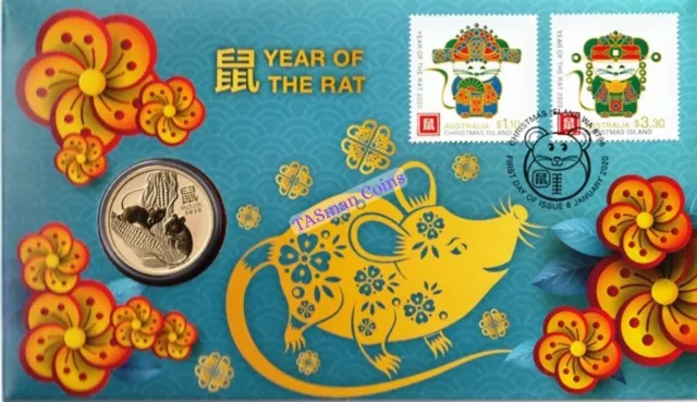 PNC Australia/Christmas Island 2020 Lunar New Year RAT Perth Mint $1 Coin