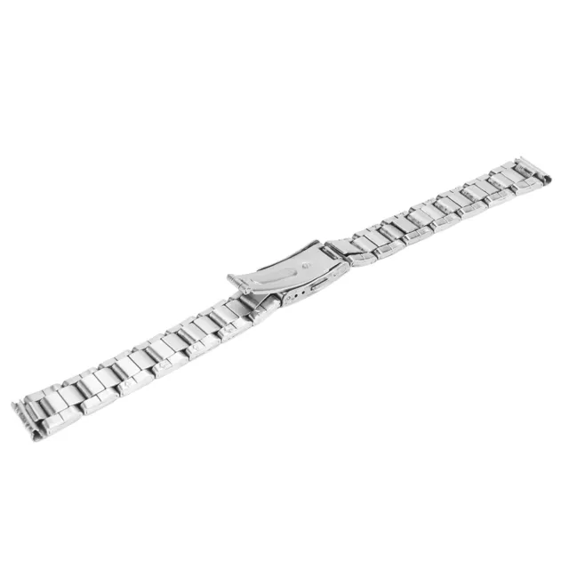 (Silver 22mm/0.9in)Metal Watchband Quick Release Deployment Clasp Double IDS