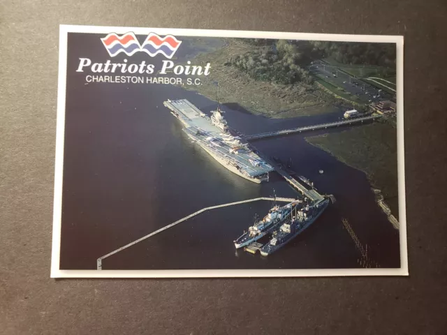 USS YORKTOWN CV-10 Naval Cover Unused Postcard Charleston, SC