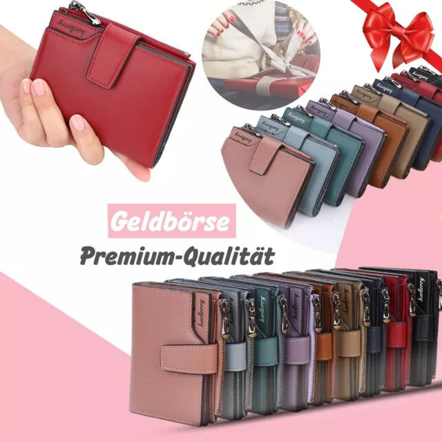 Geldbörse Damen klein Portemonnaie Mini Portmonee Brieftasche Frauen Geldbeutel