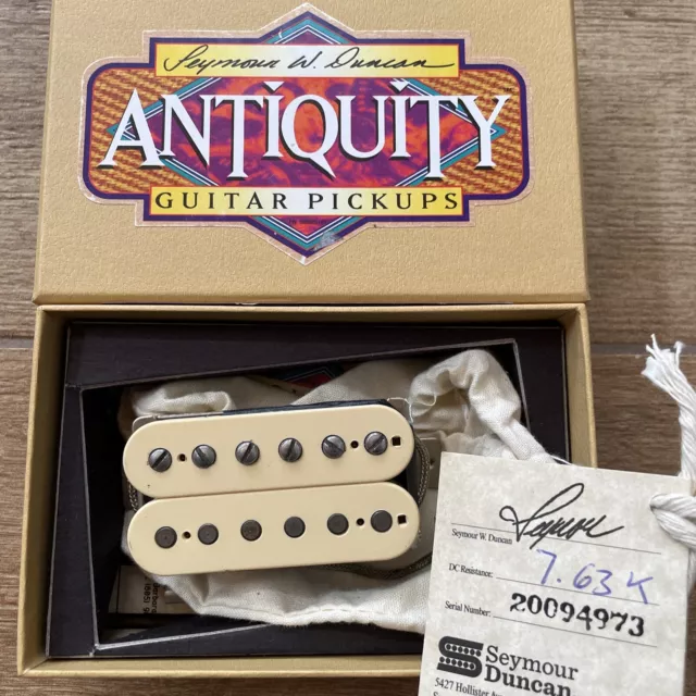 ‘09 SEYMOUR DUNCAN Antiquity Neck Humbucker PAF Custom Shop Double Cream Juarez