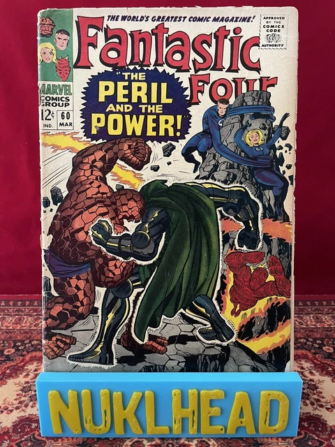 Fantastic Four #60 Marvel 1967 Doctor Doom Appearance Kirby Cover Reader Copy