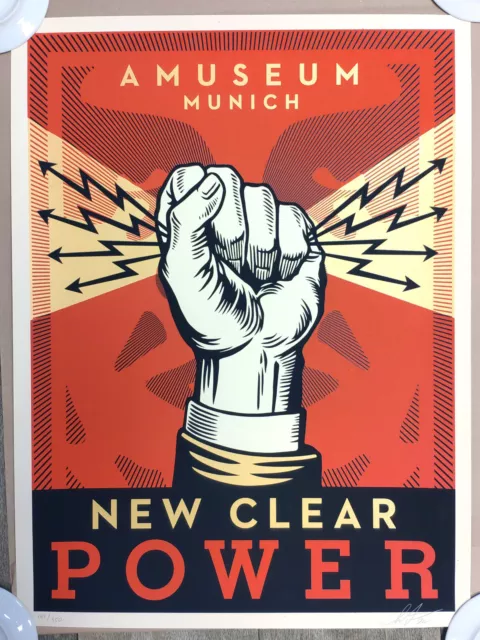 Shepard Fairey – Obey - New Clear Power - Gallery Print -  S/N 350