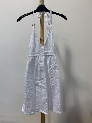 Victoria's Secret 'Bra Tops' White Broderie halter Neck Dress. Also Post out UK