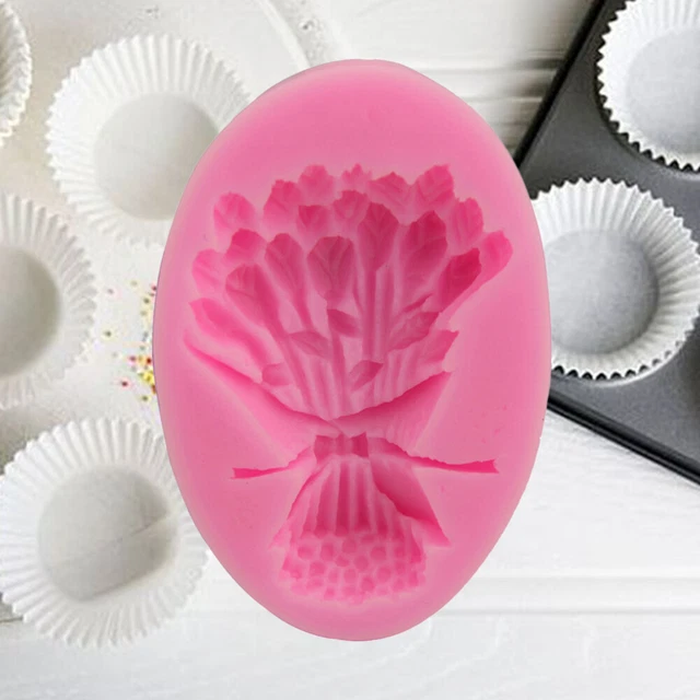 Stampo per torta mazzo di fiori silicone fai da te fondente mousse dessert stampo per cioccolato