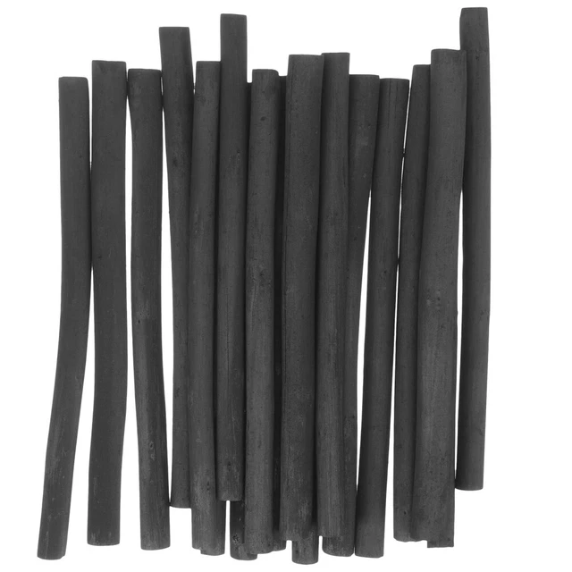 20 piezas de carbón sombreado y boceto, lápices de carbón duraderos para