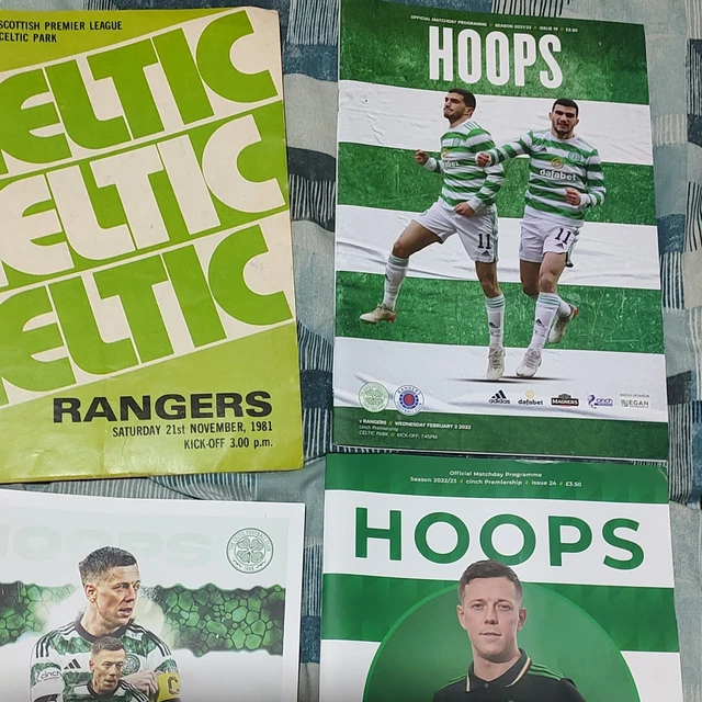 CELTIC FC MATCHDAY Programmes Bulk Lot - vs Rangers, Aberdeen, Partick ...