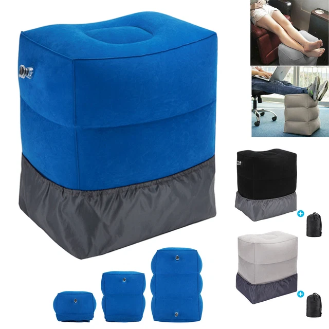 Travel Footrest Air Pillow Plane Car Leg Relax Cushion Inflatable Foot Rest Gift