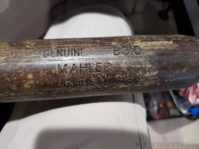 MICKEY MAHLER Game Used Bat MLB Braves Pirates Angels Expos Tiger Rangers Jays