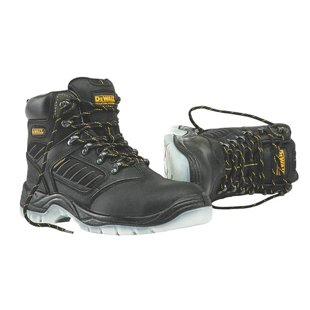 DEWALT SAFETY BOOTS Men's Work Shoes Black Steel Toe Cap Waterproof