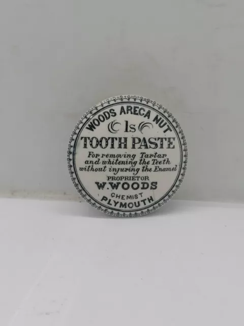 Old Wood Areca Nut 1s Toothpaste Pot Lid