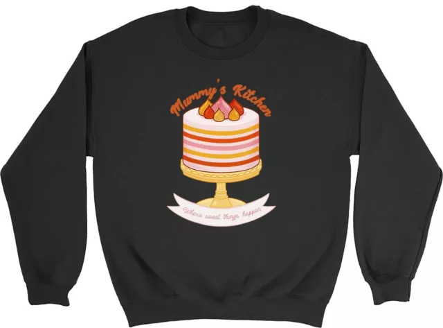 Mummy's Kitchen Sweatshirt Mens Womens Where Sweet things Happen Gift Jumper