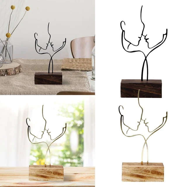 Visage abstrait Sculpture Statue Creative Ornement Art Artisanat À La Main En