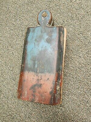 Antique Primitive Early Old Hand Carved Salt / Spice Box Other painted