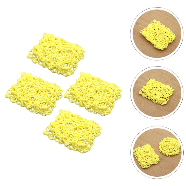4 pz modello spaghetti istantanei mini oggetti di scena giocattolo realistico miniatura bambino