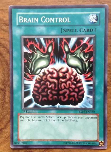 Yu-Gi-Oh! - Brain Control - YSDJ-EN030 1st Edition. Free Postage