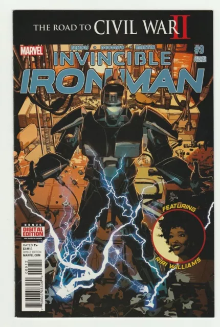 Invincible Iron Man #9 - 2nd print - 1st full app Riri Williams