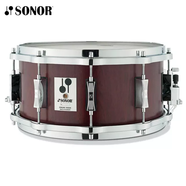 Sonor Phonic Reissue 14 x 6.5 Beech Snare Drum Mahogany Veneer D516MR-PHONIC-SD