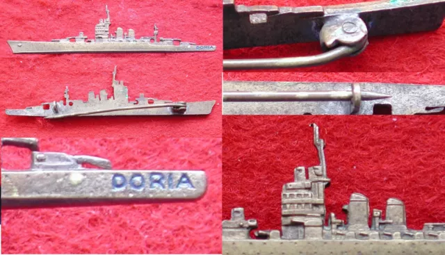 Distintivo Regia Marina Italiana Profilo Regia Nave Corazzata "Andrea Doria"