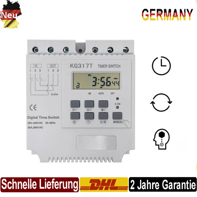 Timer timer timer digitale 380 V KG317T 3 fasi relè temporale digitale programmabile 25 A