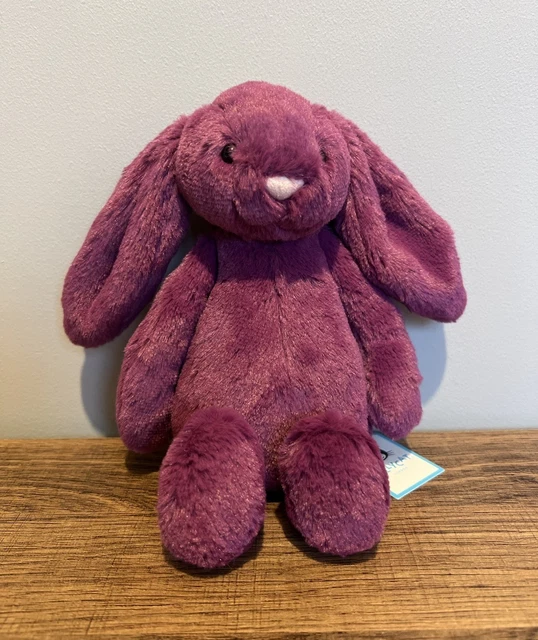 Jellycat Small Bashful Allium Bunny Purple Plush Soft Toy 8” Tags £33 