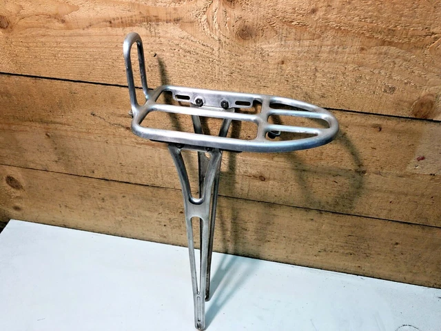 Porte-bagages Avant Vélo Vintage – Acier Chromé, Fabriqué En France, Bon état