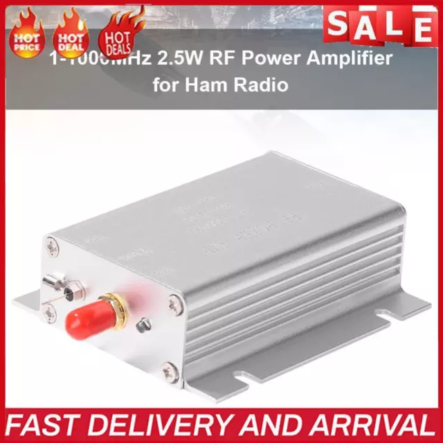 1-1000MHz 2.5W HF VHF UHF FM Transmitter RF Power Amplifier Amp for Ham Radios