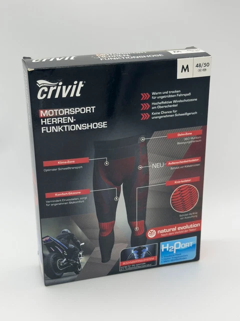 Motorsport Herren-Funktionshose Gr.M Schwarz/Rot