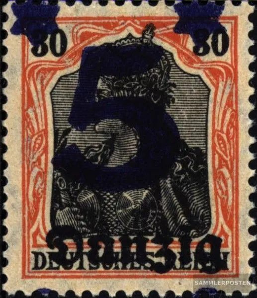 Gdansk 16 neuf 1920 allemagne-surcharge