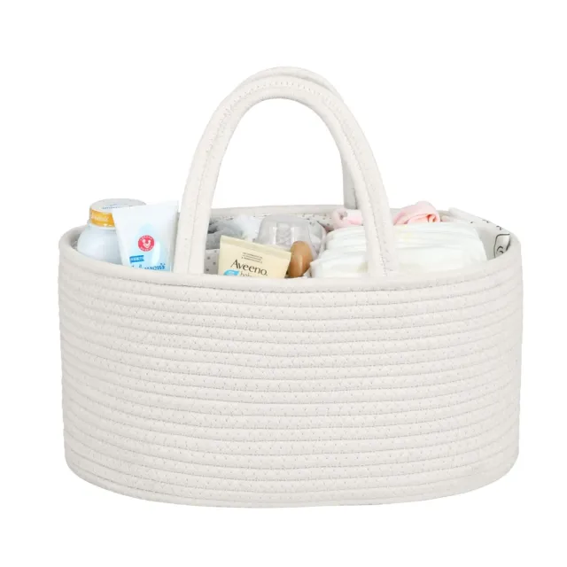 Baby Diaper Caddy Organizer for Girl Boy or Car-Rope Diaper Caddy Basket for ...
