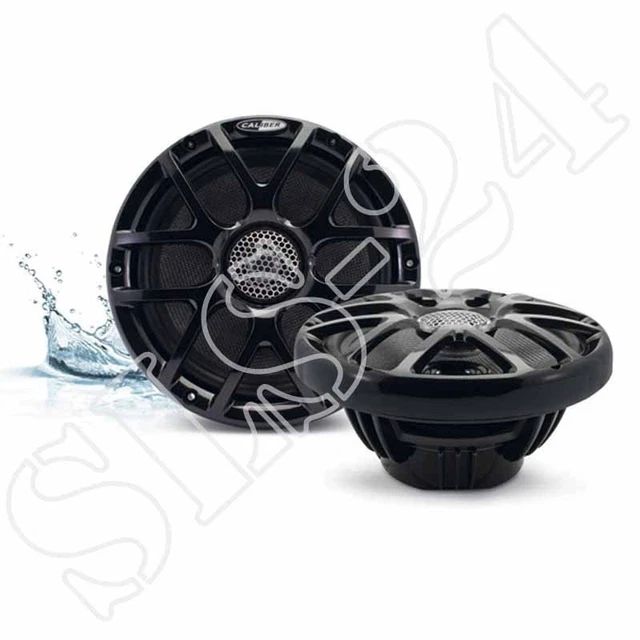 thumbnail image 2 of Caliber CSM20RGB/W 20cm 160W 2-Way Coaxial Marine Speakers – White, LED 2 of 5