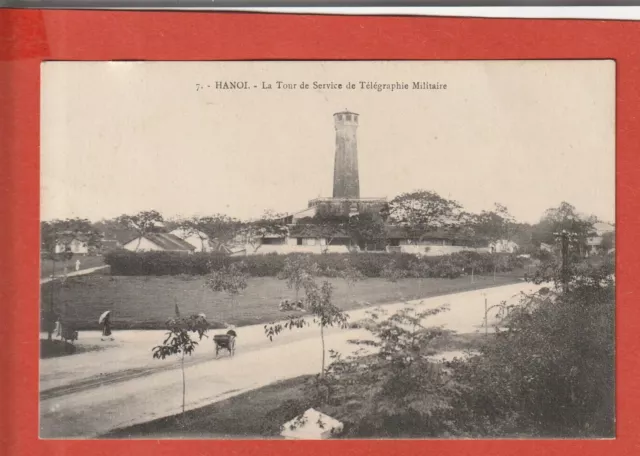 Cpa  - Viet  Nam -  Hanoi -  La Tour De Service De Telegraphie Militaire