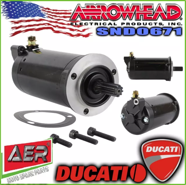 2008 SND0671 ARROWHEAD DUCATI 1098 S Habs Superbike Starter Motor