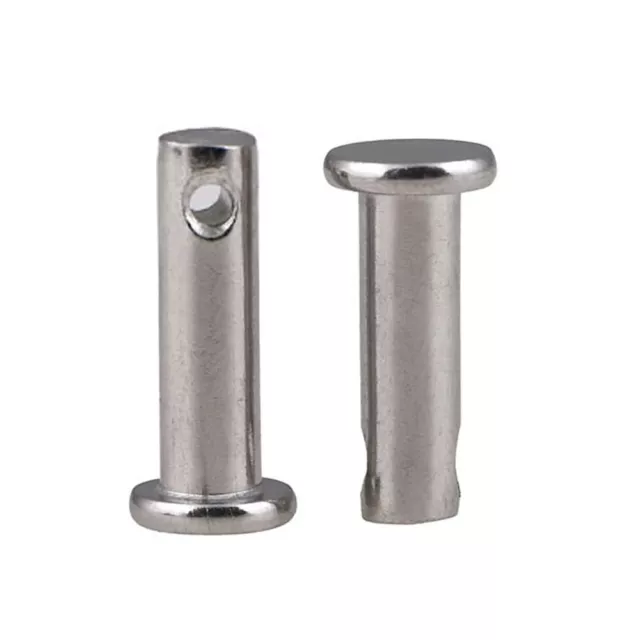 304 Stainless Steel - Clevis Pins for Retaining R Clips & Split Pins - M3 M4 M5