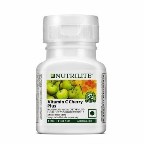 NUTRILITE Vitamina C Cherry Plus - 60 tabletas (paquete de 2)