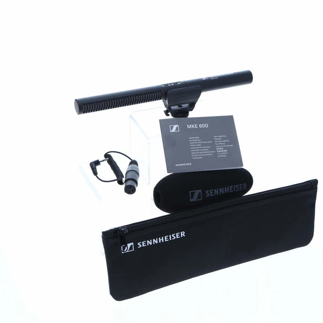 Sennheiser Professional MKE 600 Shotgun Microphone with XLR-3 to 3.5mm OPEN BOX