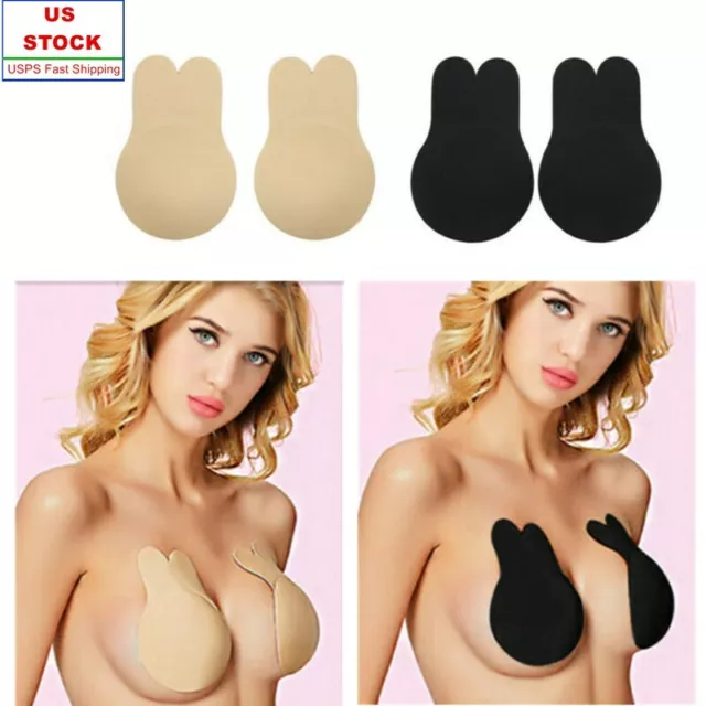 USA 1 Pair Women's Breast Lifting Bra Tape Nipple Covers Silicone Invisible Pads