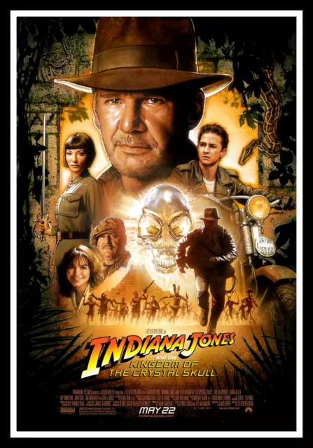 Indiana Jones-Kingdom Of The Crystal Movie Poster Print & Unframed Canvas Prints