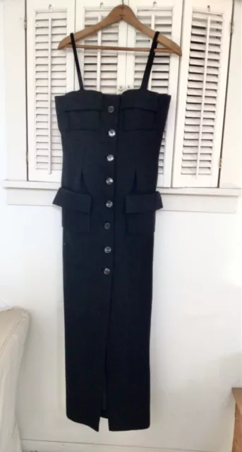 Womens designer long dress by Geoffrrey Beene boutique-black
