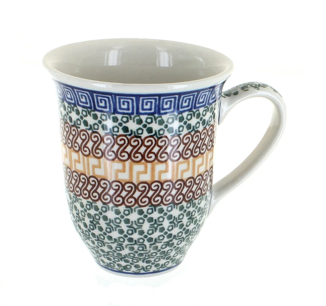 Blue Rose Polish Pottery Athena Large Coffee Mug